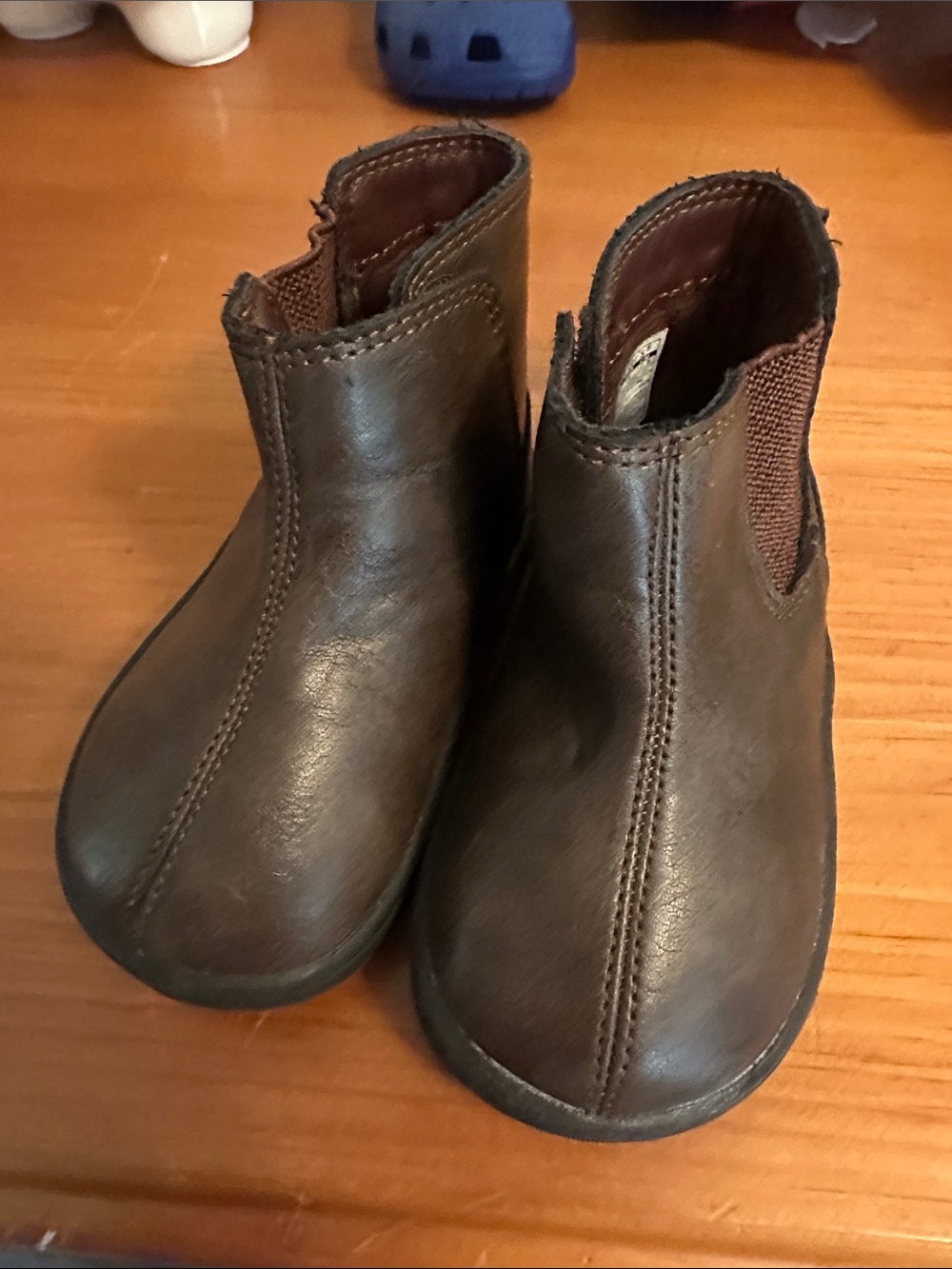 Kids Brown Leather Chelsea Boots - Carters